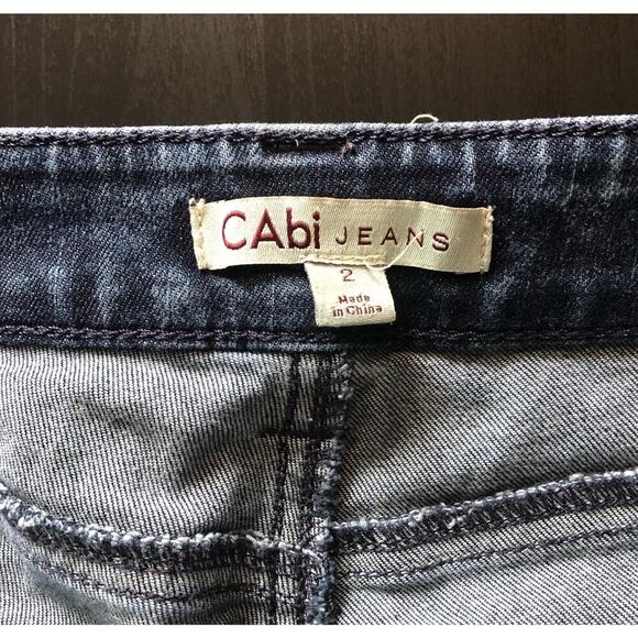 CAbi Jeans Women's Size 2 Constellation Skinny Jeans Bleach Details Acid Wash - Picture 6 of 10